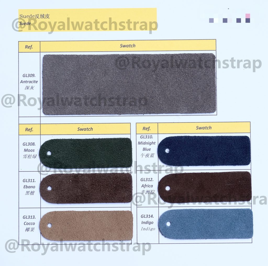 royalwatchstrap suede leather color chart (2)