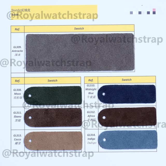 royalwatchstrap suede leather color chart (2)