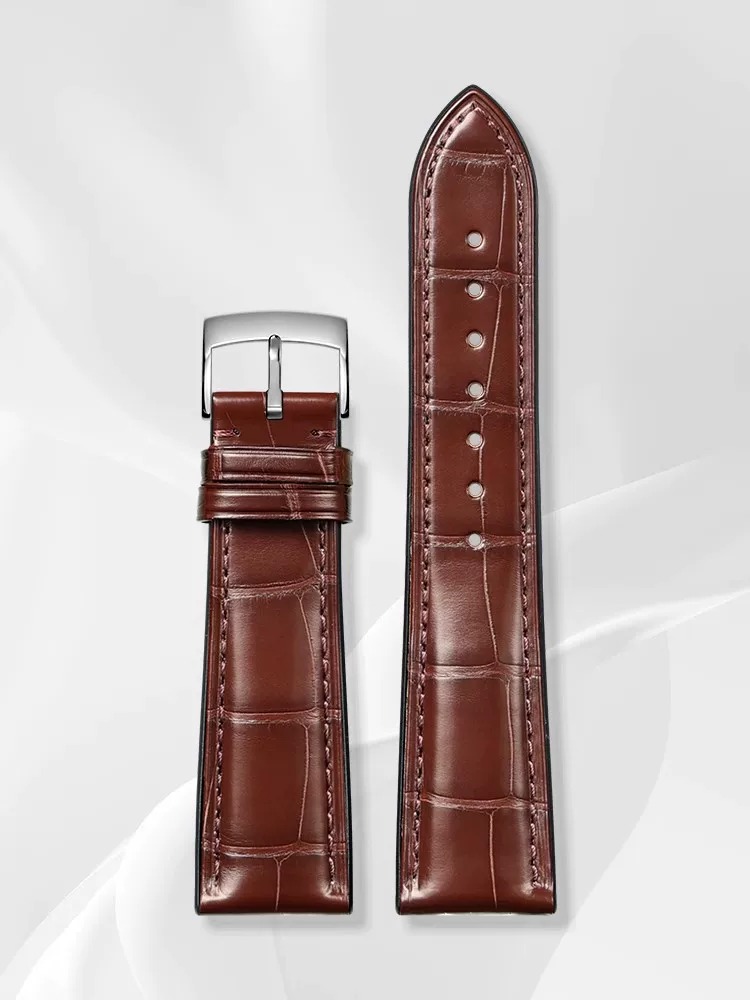 Handmade-Black-Grey-American-Alligator-Leather-Quick-Release-Watch-Strap-For-Straight-Lug-Watches-20mm-21mm-22mm (1)