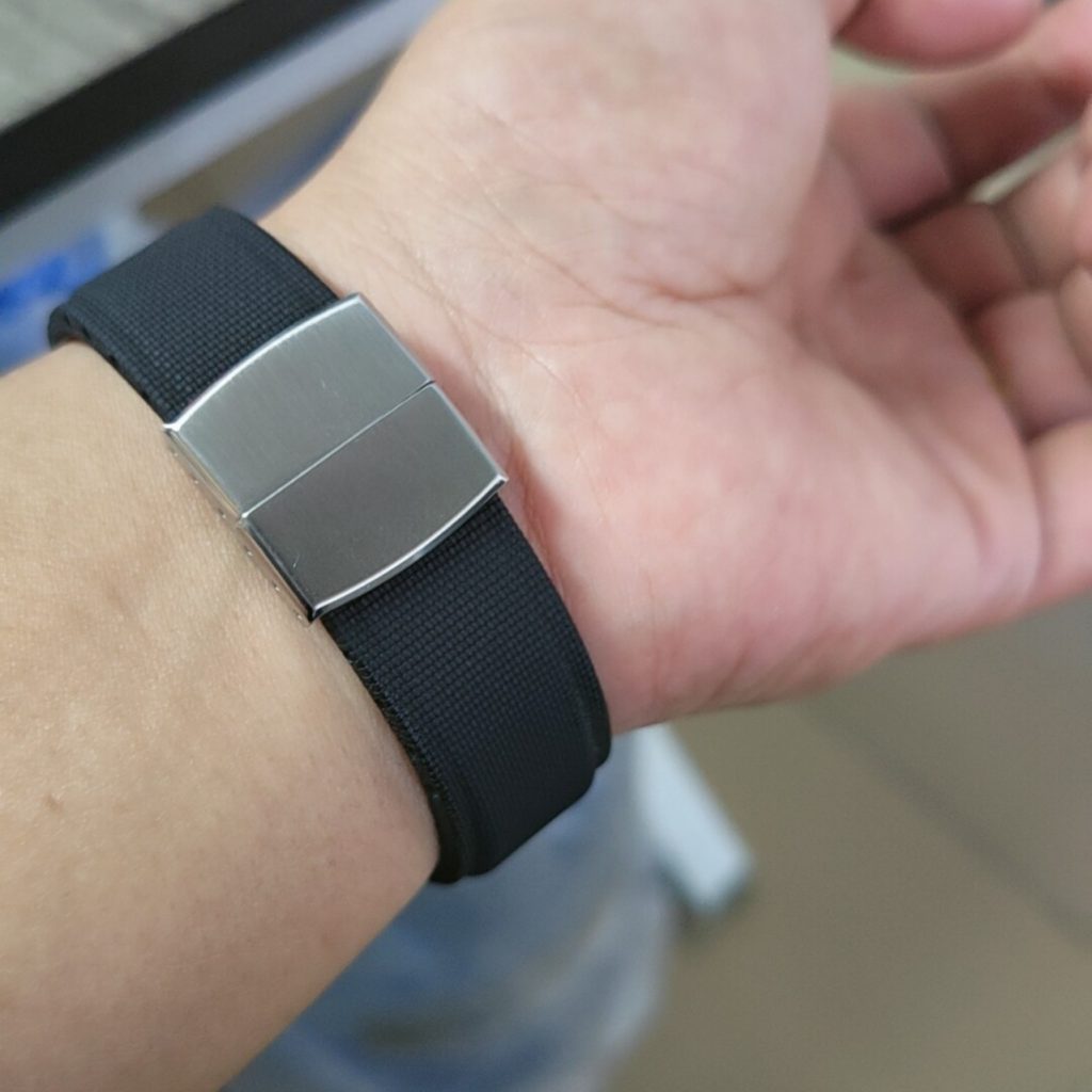 black CTS Rubber strap with buckle