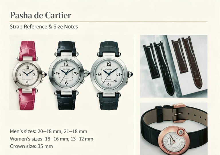 cartier pasha lug size