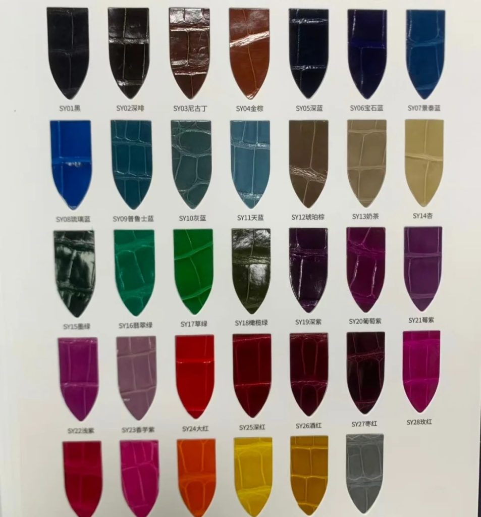 custom leather strap color options alligator (2)